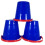 Set Of 10 Mixed Colour Small Beach Buckets 6