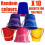 Set Of 10 Mixed Colour Small Beach Buckets 1