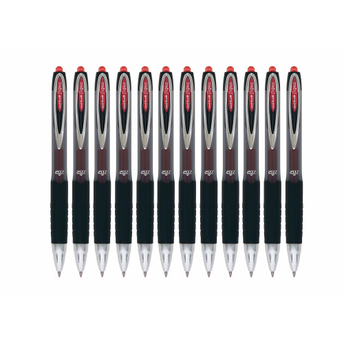 Uni-Ball Penne a sfera gel - Uniball - RT207 - punta conica 0,7 mm - Rosso 1