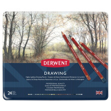 Derwent 700672 Coloured Drawing Pencils, Professional Quality,Multicolor, Set of 24