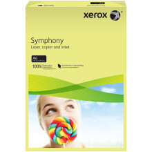Xerox Symphony Coloured Paper Multifunctional Ream-Wrapped 80gsm A4 Yellow Ref 003R93975 [500 Sheets]