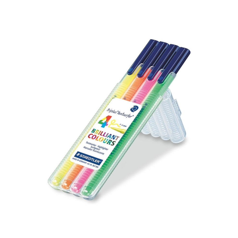 Staedtler Triplus Textsurfer 362 SB4 Desktop Box - Assorted Colours (Pack of 4)