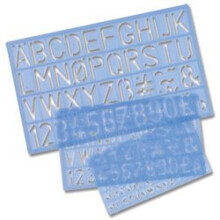 Helix Three Piece Stencil Set - Letters Numbers and Symbols (10mm 20mm 30mm)