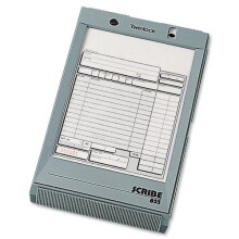 Rexel Twinlock Scribe 855 Sales Receipt 2 Part Refill, White (Pack of 100)