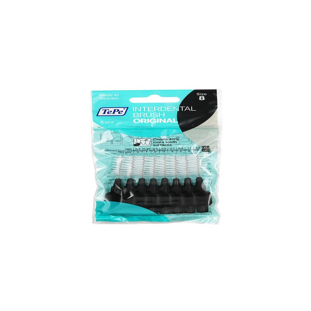 TePe Interdental Brushes Original Black 8 Brushes