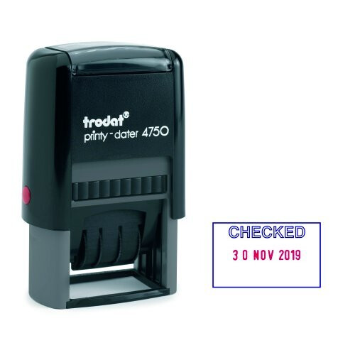 Trodat Swop Pads 6/4750/2 Replacement Ink Pads -  Red/Blue 1