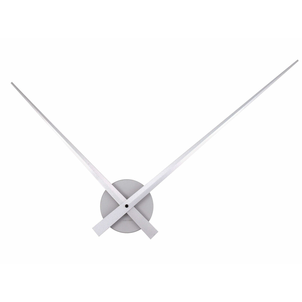 Karlsson Little Big Time Aluminium Wall Clock, Silver