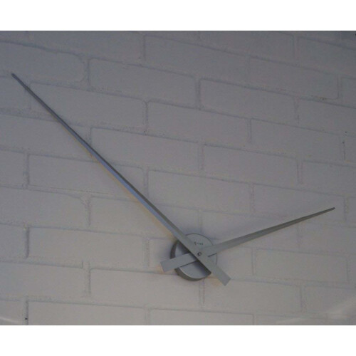 Karlsson Karlsson Little Big Time Aluminium Wall Clock, Silver 2