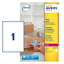 Avery L7167-40 Self-Adhesive Parcel/Shipping Labels, 1 Label per A4 Sheet