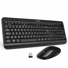 2.4Ghz Full-Size Ergonomic Wireless Keyboard Mouse Combo -UK Layout