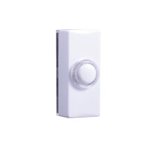Byron 7730 wired bell push – White – Illuminated push button