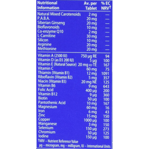 Vitabiotics Wellman 30 tabletten 1