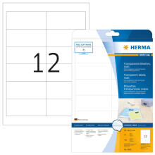 HERMA 4682 Labels transparent matt A4 97x42,3 mm film 300 pcs.