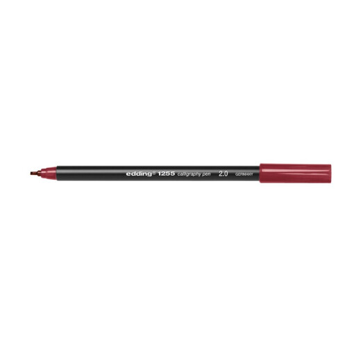 edding 1255 Calligraphy Pen Pack of 3 - Red 1