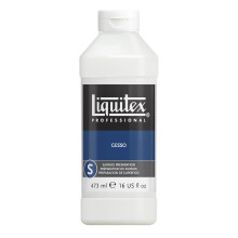 Liquitex Professional White Gesso Surface Prep Medium, 473 ml