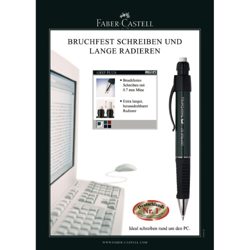 Faber-Castell Faber-Castell Pencil GRIP PLUS 07 Green Metallic 1