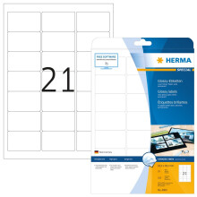 HERMA 4904 Labels A4 63,5x38,1 mm white paper glossy 525 pcs.