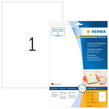 HERMA 8964 Inkjet film labels transparent A4 210x297 mm film glossy 10 pcs.