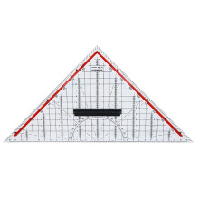 Rumold 1058 Set Square Ruler 32.5 cm Plastic Transparent