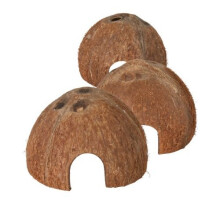 Trixie Three Coconut Hideaway Home, 10 x 12 x 8 cm, Pack of 3