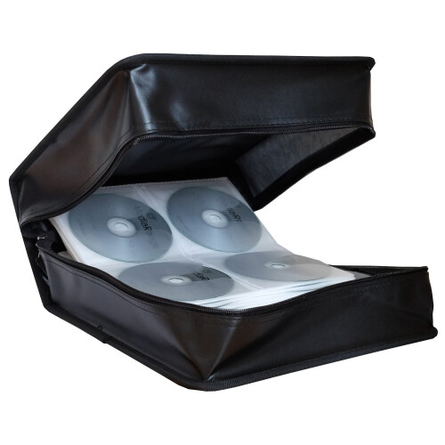 MEDIARANGE BOX95 CD/DVD Case Holds 400 Black 1