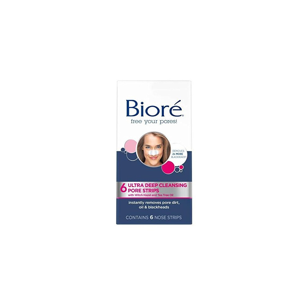 Biore Ultra Pore Strips, Pack of 6