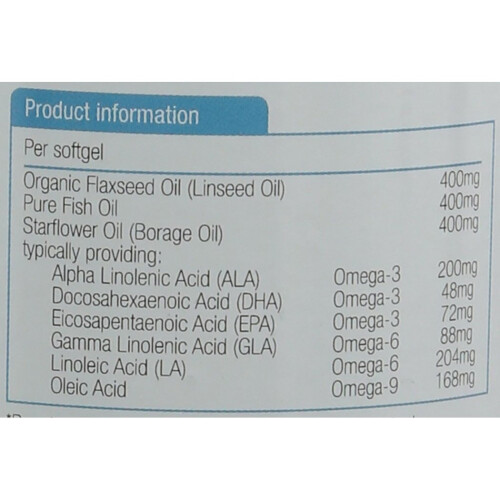 Natures Aid Natures Aid Complete EFA (Essential Fatty Acids) Omega 3 6 + 9 90 Caps 1