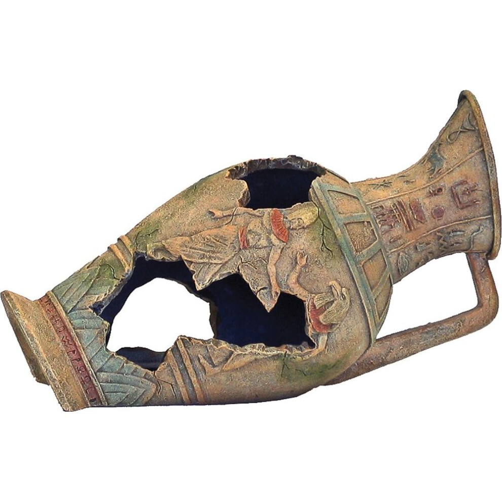 Rosewood Egyptian Urn Aquarium Decor