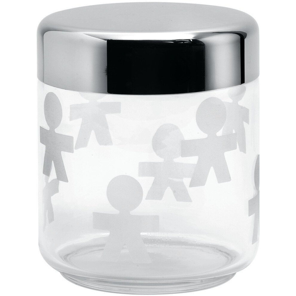 Alessi AKK36 Girotondo Kitchen Storage Jar with Hermetic Lid, 750ml