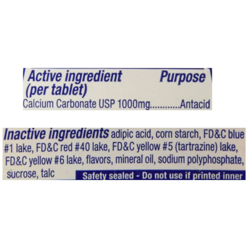 Tums Tums Ultra Maximum Strength Chewable Tablets, Assorted Fruit - 72 Ea 2