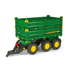 rolly toys S2612504 Franz Cutter John Deere Three Side Multi-Trailer