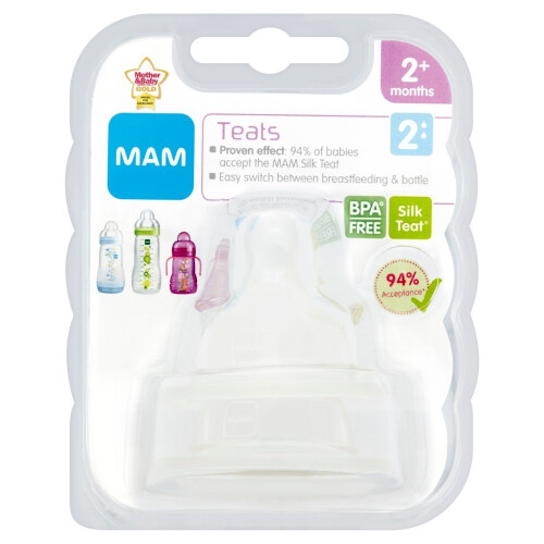MAM Mam Medium Flow Teat 2 Pack