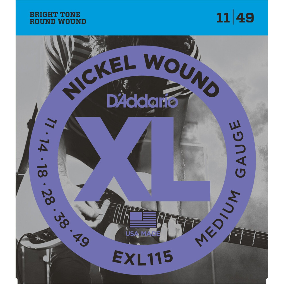 D'Addario EXL115 Electric Guitar Strings 11 -49