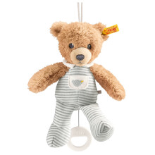 Steiff 20cm Sleep Well Bear Music Box (Grey)