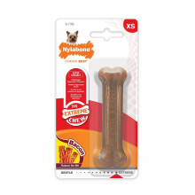 Nylabone Dura Chew Extra Small Petite Dog Chew for Extreme Chewers, Bacon Flavour