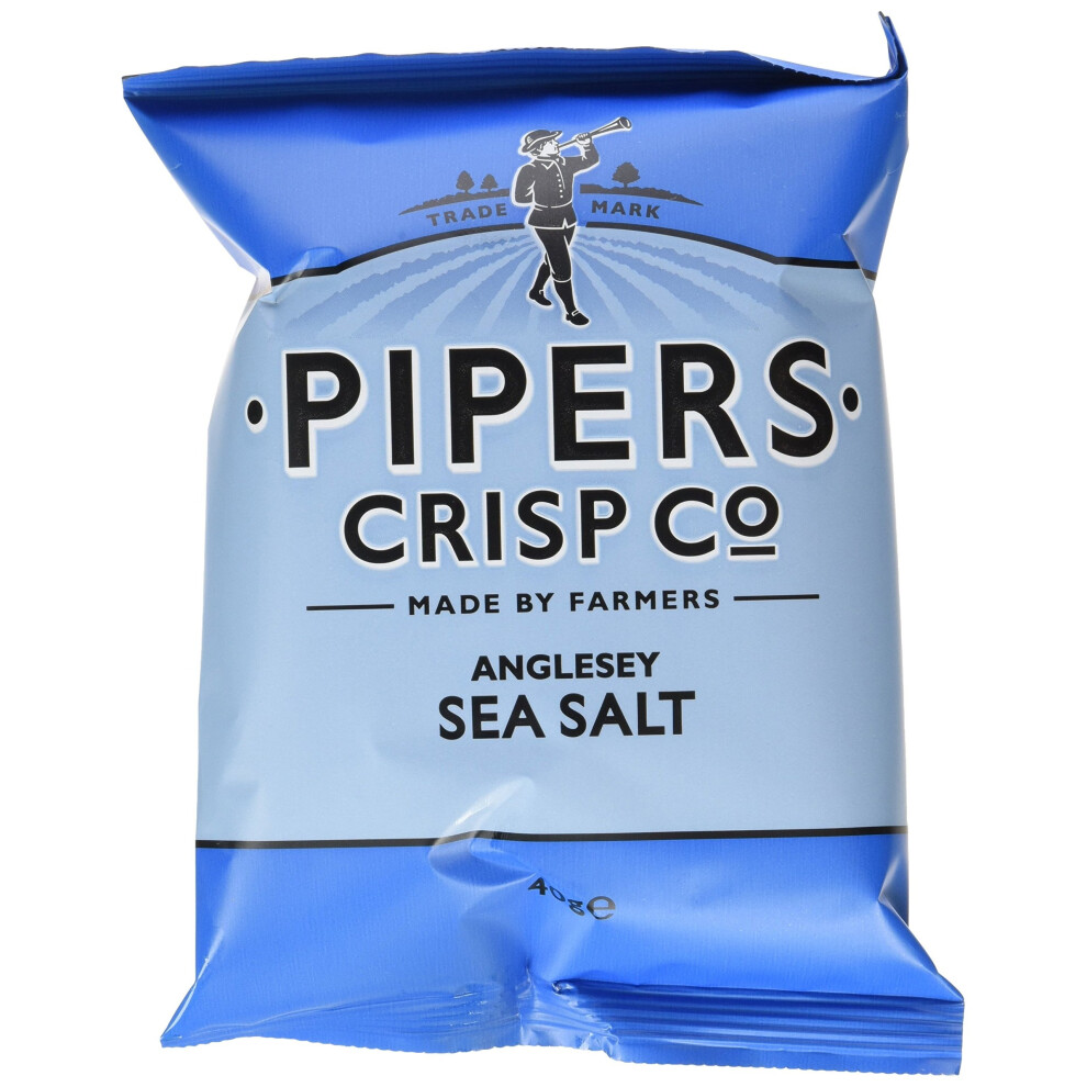 Pipers Crisps Anglesey Sea Salt (Pack Of 24)
