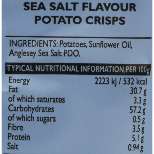 Pipers Crisps Anglesey Sea Salt (Pack of 24) 1