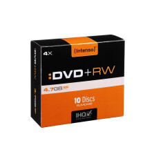 Intenso 4211632 DVD + RW 4x Spindle (Speed 4,7GB 10er Spindel)