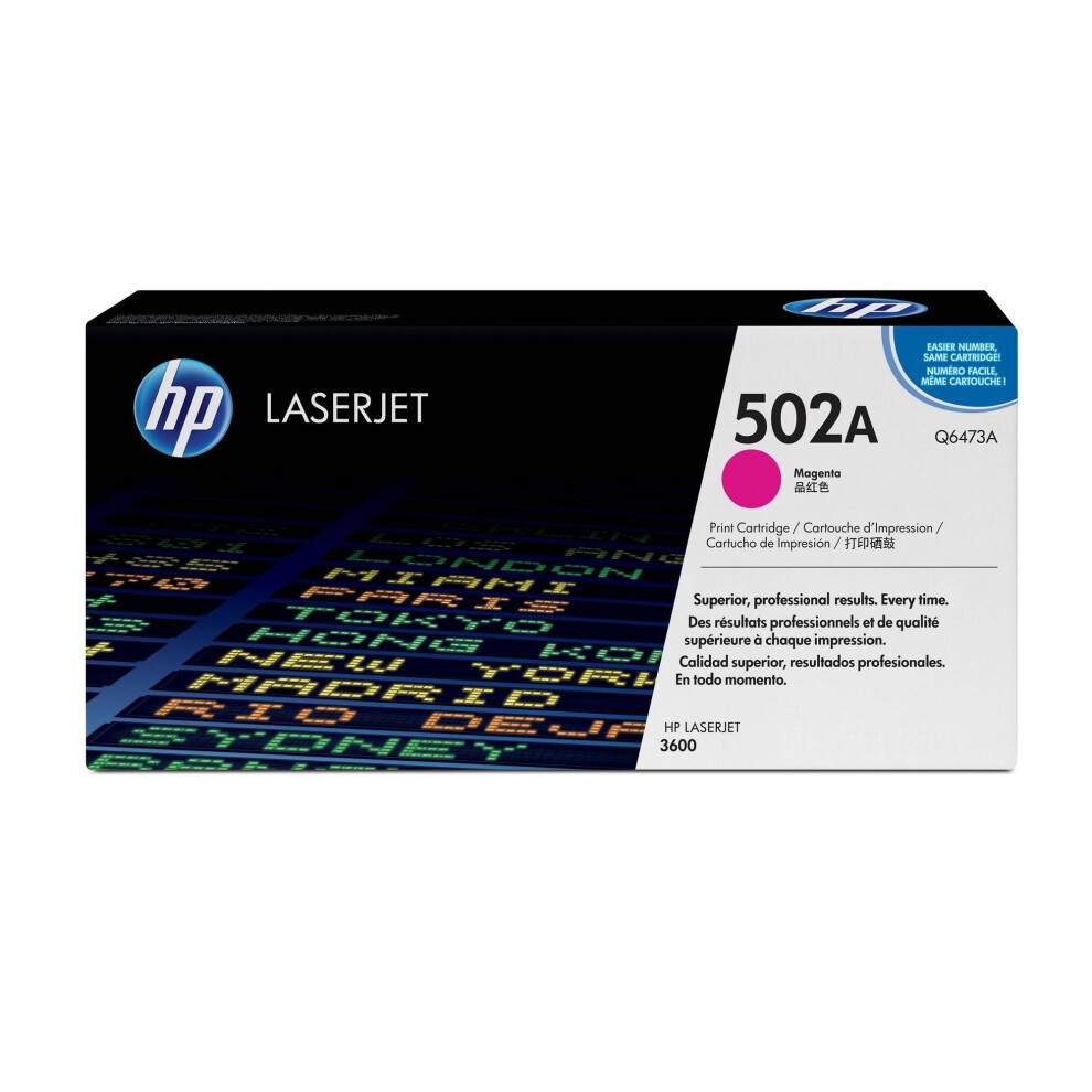 Hp 502A Magenta Original Laserjet Toner Cartridge (Q6473a) Pink 4053162297197