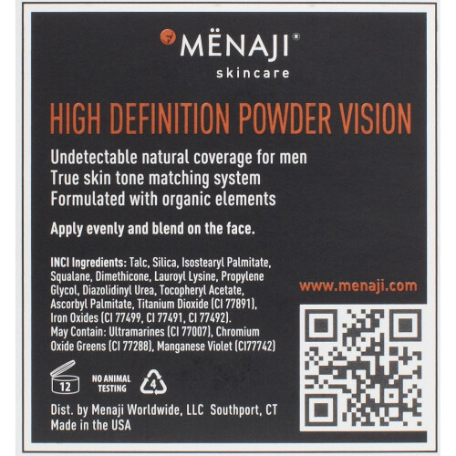 Mënaji Mënaji HDPV Anti-Shine Powder, Light 10 g 2