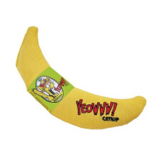 DW00004 Yeowww Banana Singles Cat Toy - 100% Organic American Catnip, No Cotton or Polyester Fill, Heavy-Duty Cotton, Natural Colors