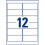 Avery L4743REV-25 Self-Adhesive Removable Labels, 12 Labels Per A4 Sheet 2