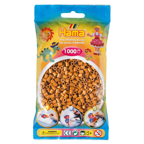 Hama Beads Hama - 1 000 Standard-MIDI-Perlen (Ø5 mm) hellbraun