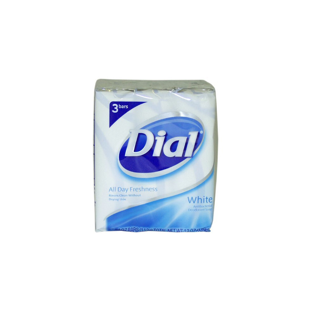 Dial White Antibacterial Deodorant Soap 113 g 3-Count Soap