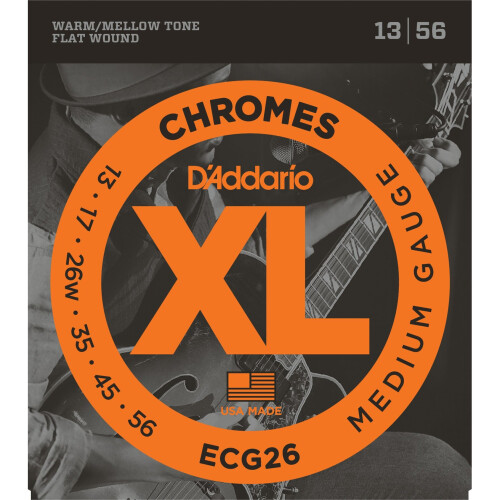 D'Addario ECG26 XL Chromes Medium (.013-.056) Electric Guitar Strings