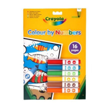 Crayola Colour By Number Mini Markers (6)