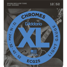 D'Addario ECG25 XL Chromes Light (.012-.052) Electric Guitar Strings