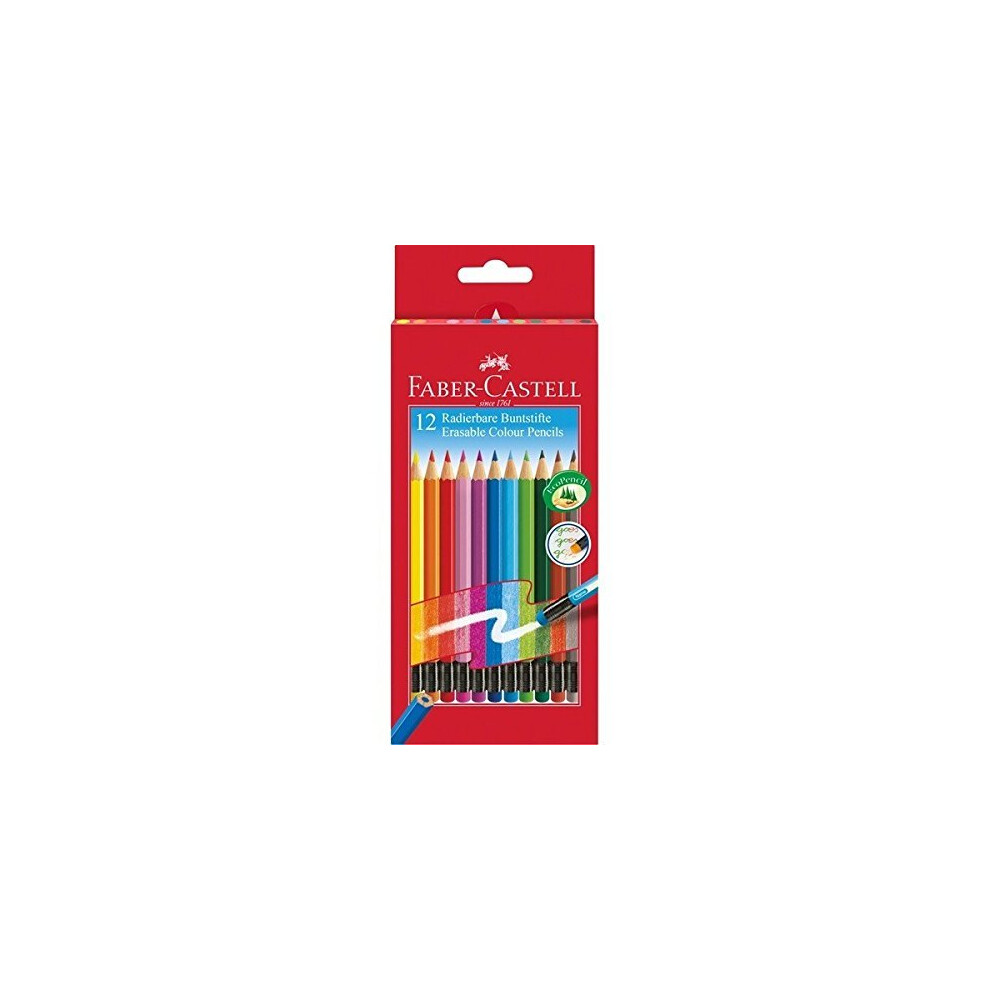 Faber-Castell 12 Erasable Colour Pencils