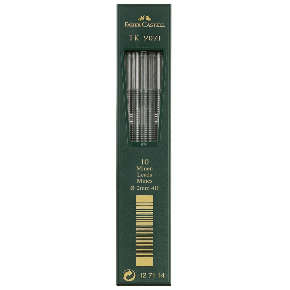 Faber-Castell F127114 2mm 4H Leads (Pack of 10)