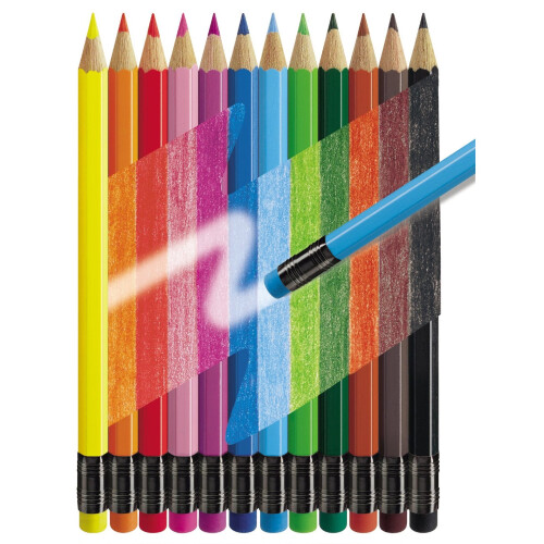 Faber-Castell Faber-Castell 12 Erasable Colour Pencils 1
